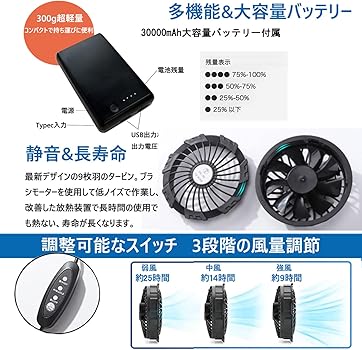 Amazon.co.jp: [LiuYuill] 空調作業服 ファン付き半袖 冷却服